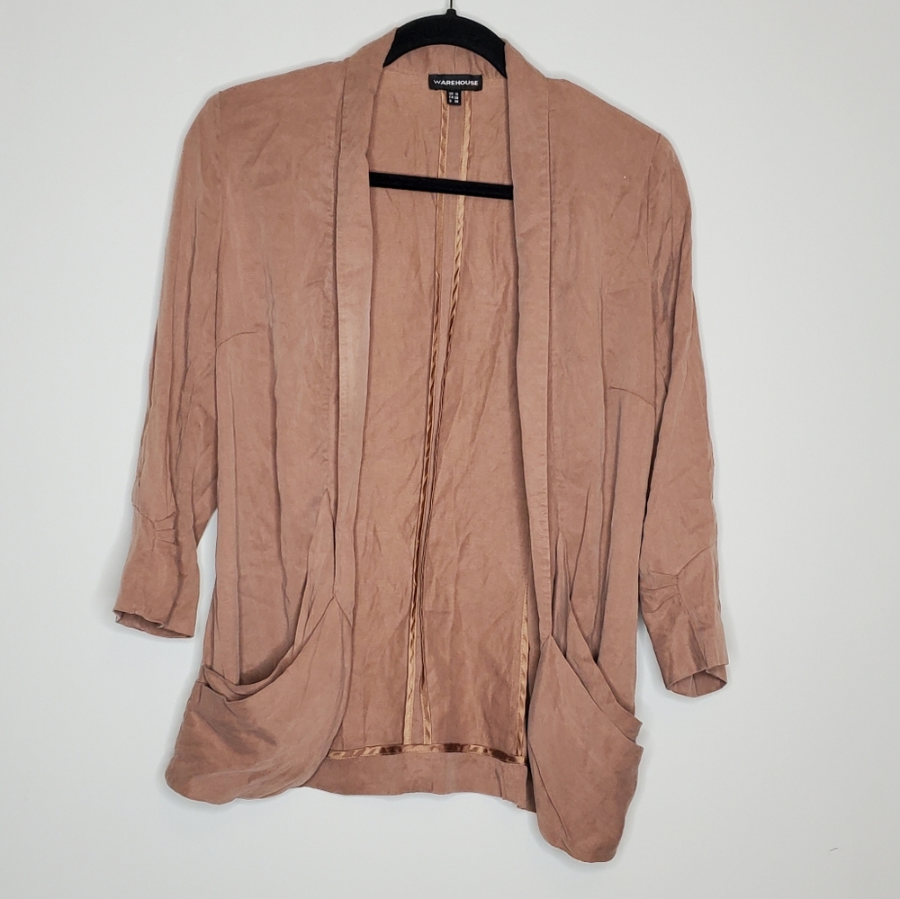 Warehouse Open Front Jacket Size 6 US